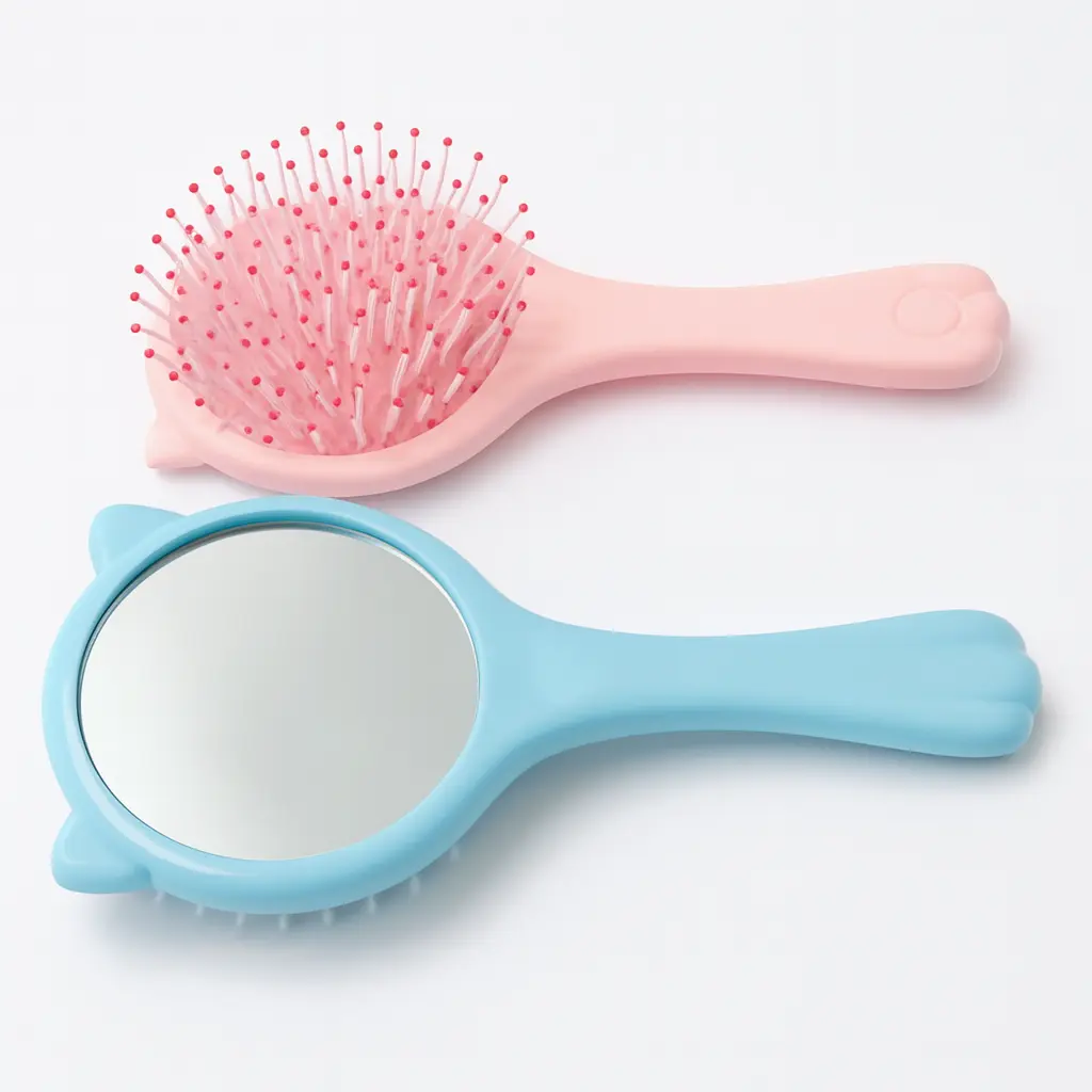 برس مو آینه دار مدل گربه